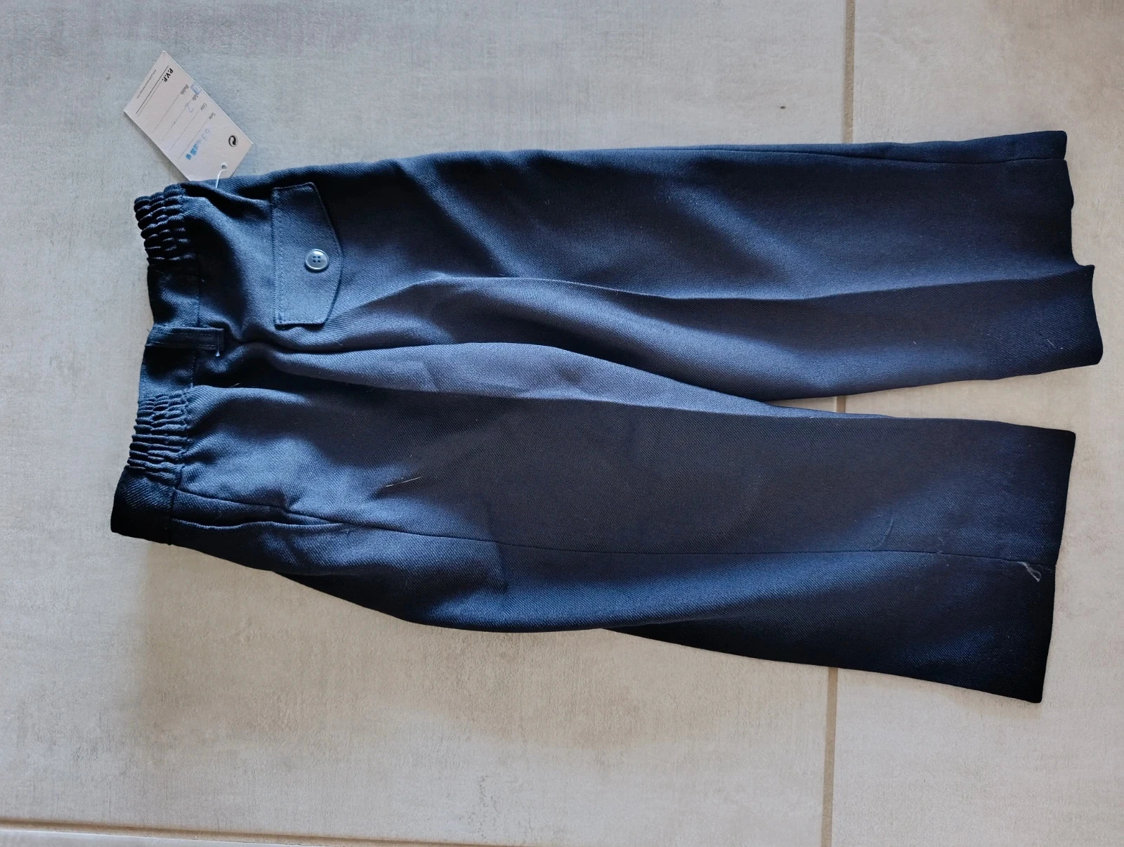 Pantalón vintage azul marino con pinzas – Made in Spain – Talla 2 años – photo 4